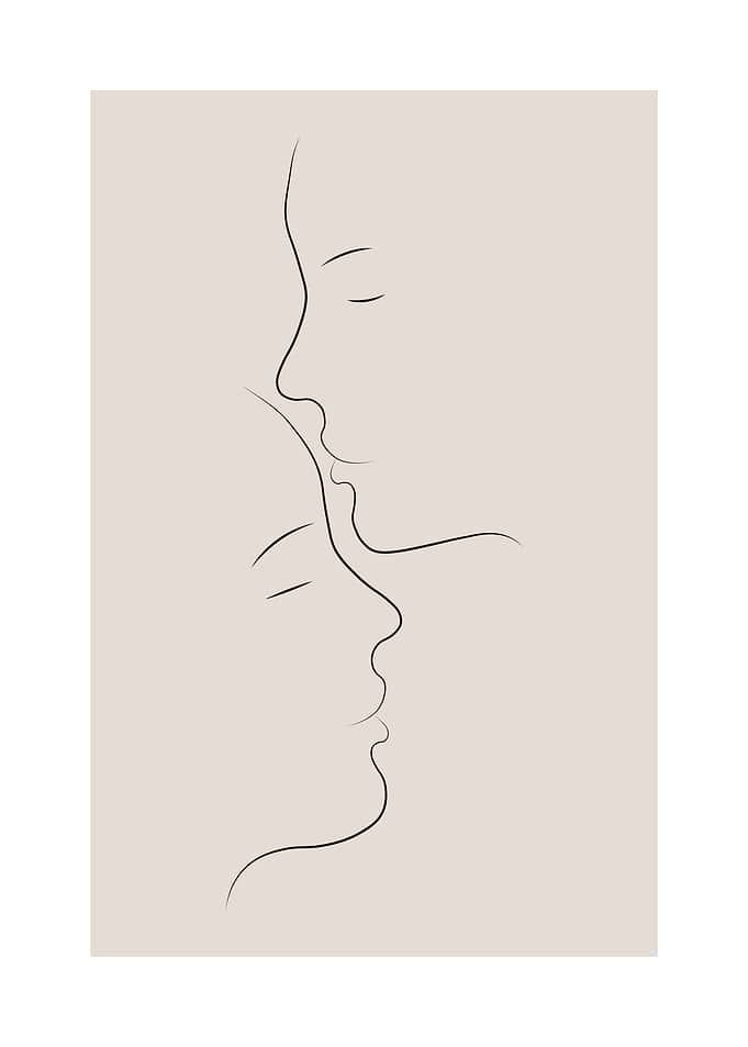 Couple Together Love Kiss