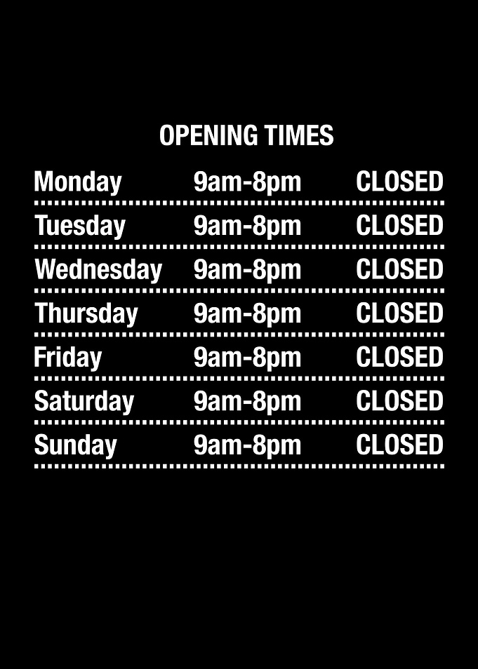 Opening Hours