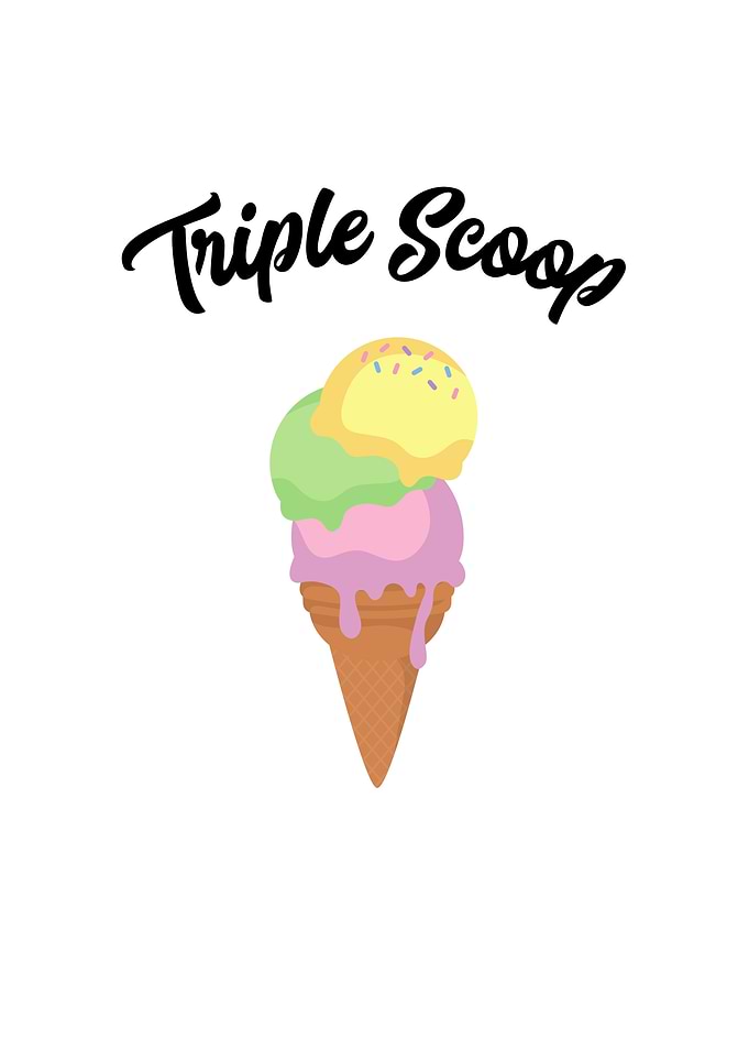 Ice Cream Triple Scoop