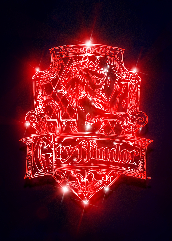 Gryffindor Neon Crest