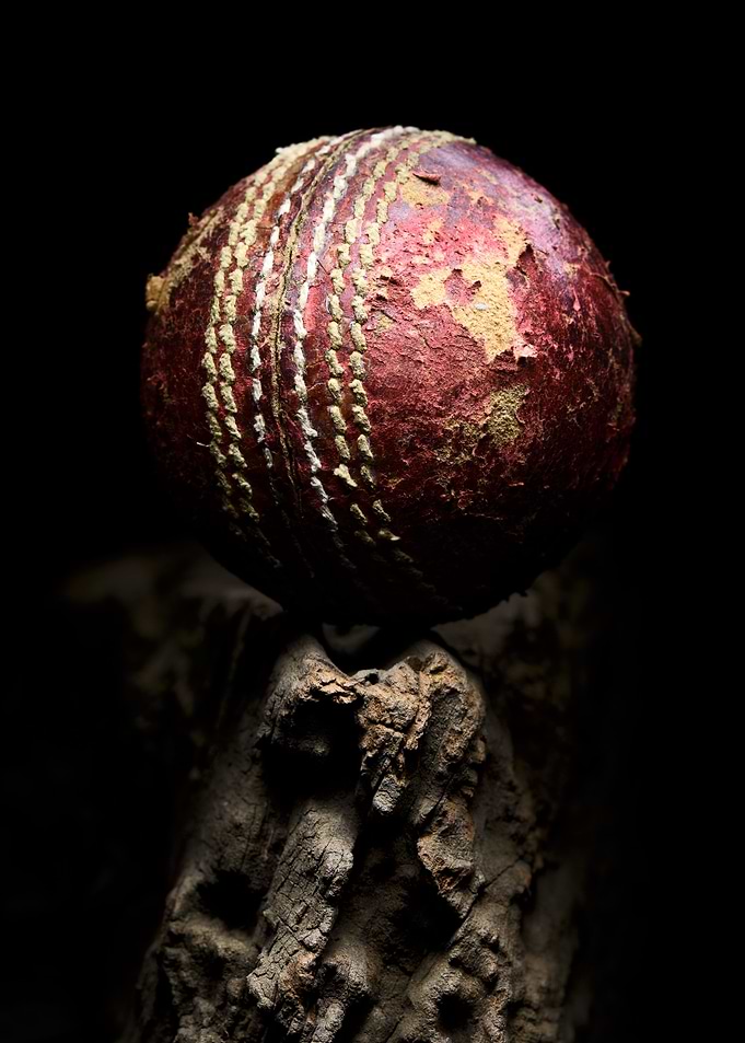 Cricket ball red leathe