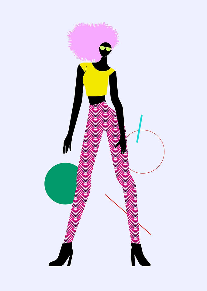 Black and Pink