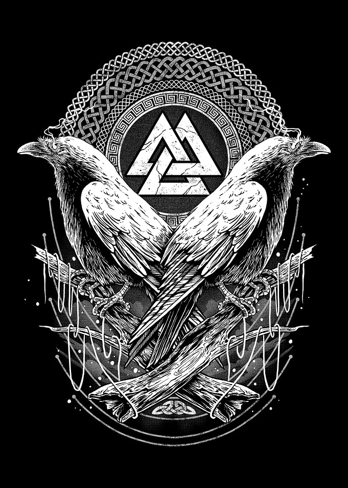 Norse Viking Raven of Odin
