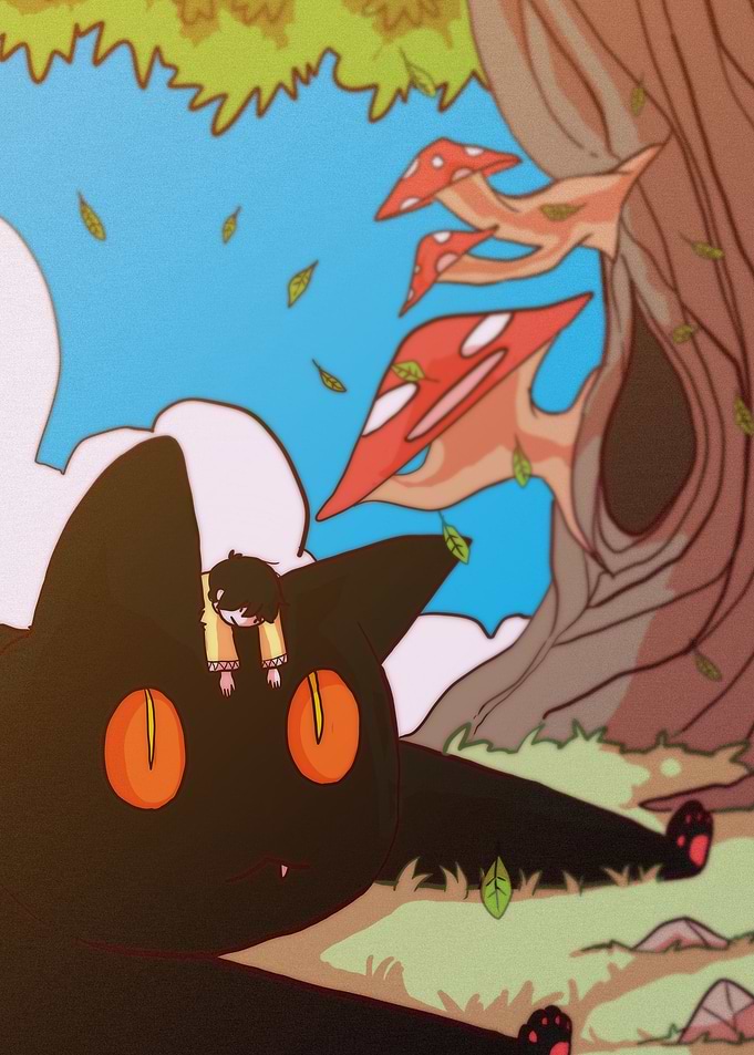 big cute cat