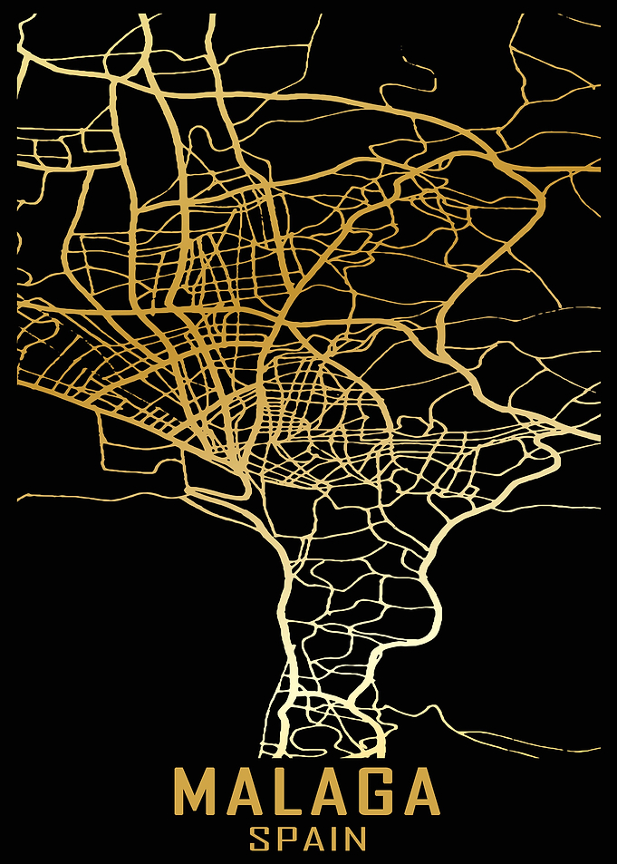 Malaga Spain City Map