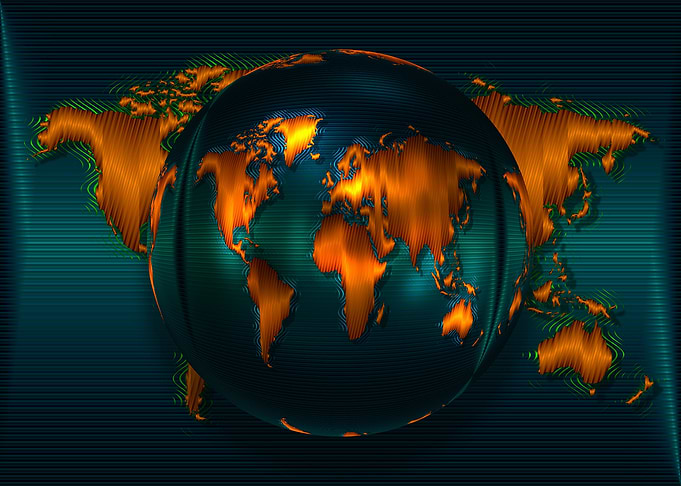 The world map