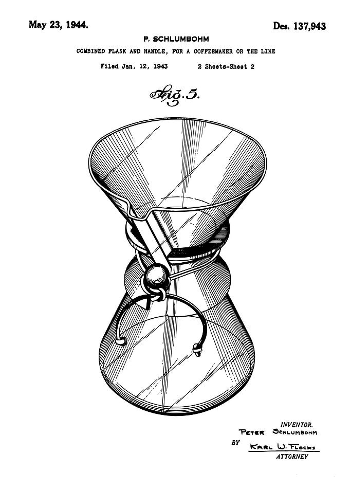 Coffeemaker 1943 patent