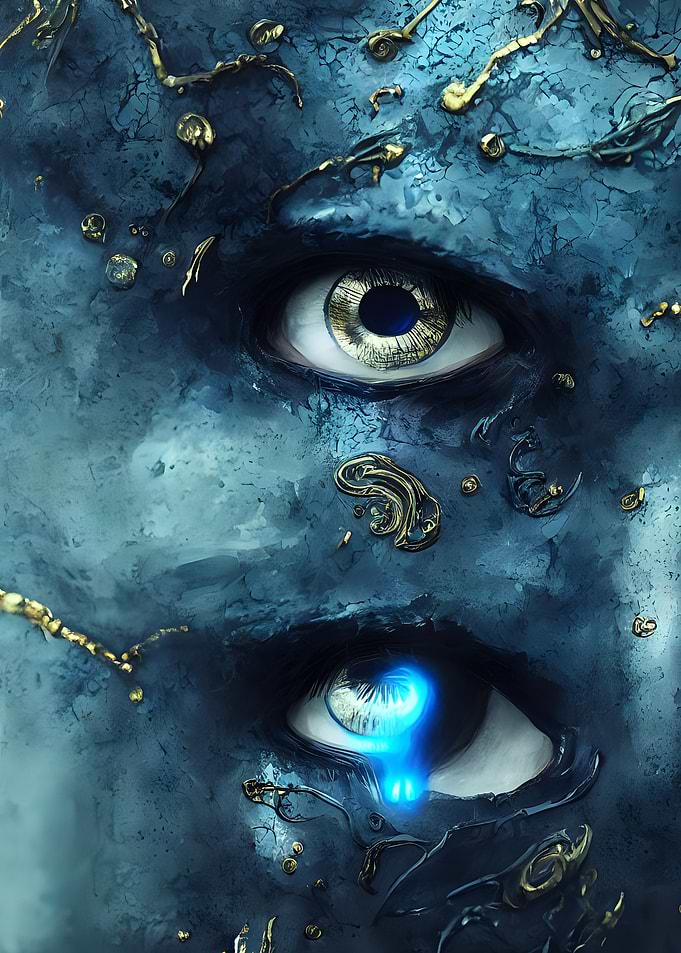 Blue tears