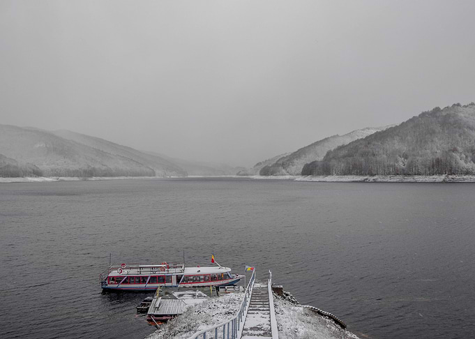 Winter Lake Landscape
