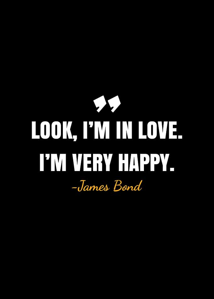 James Bond quote