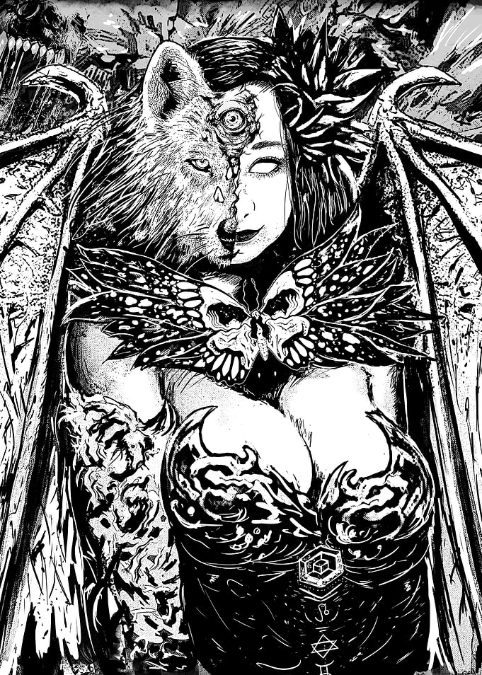 Gothic Succubus Manga Art