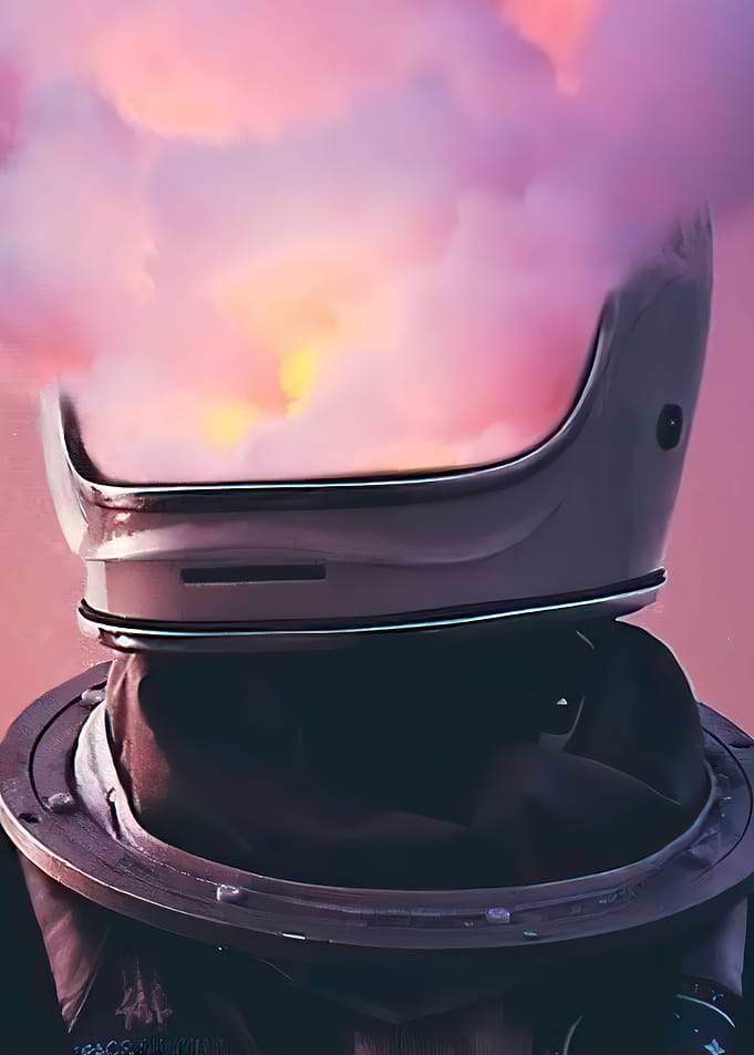 Astronaut Helmet Cloud