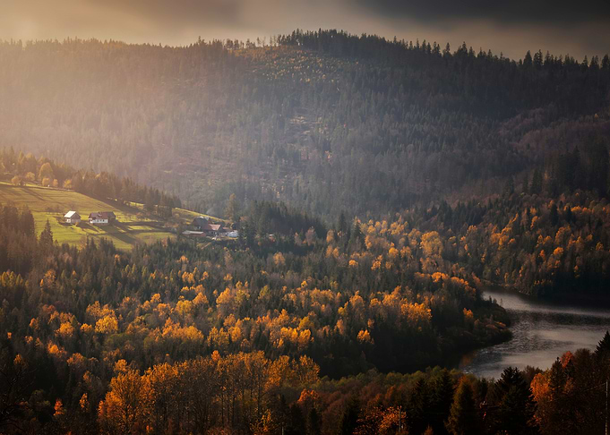 Autumn mountains, Poland