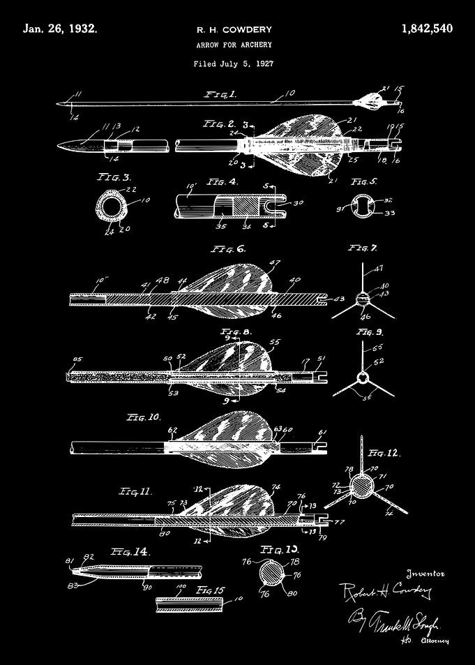 Arrow of archery patent