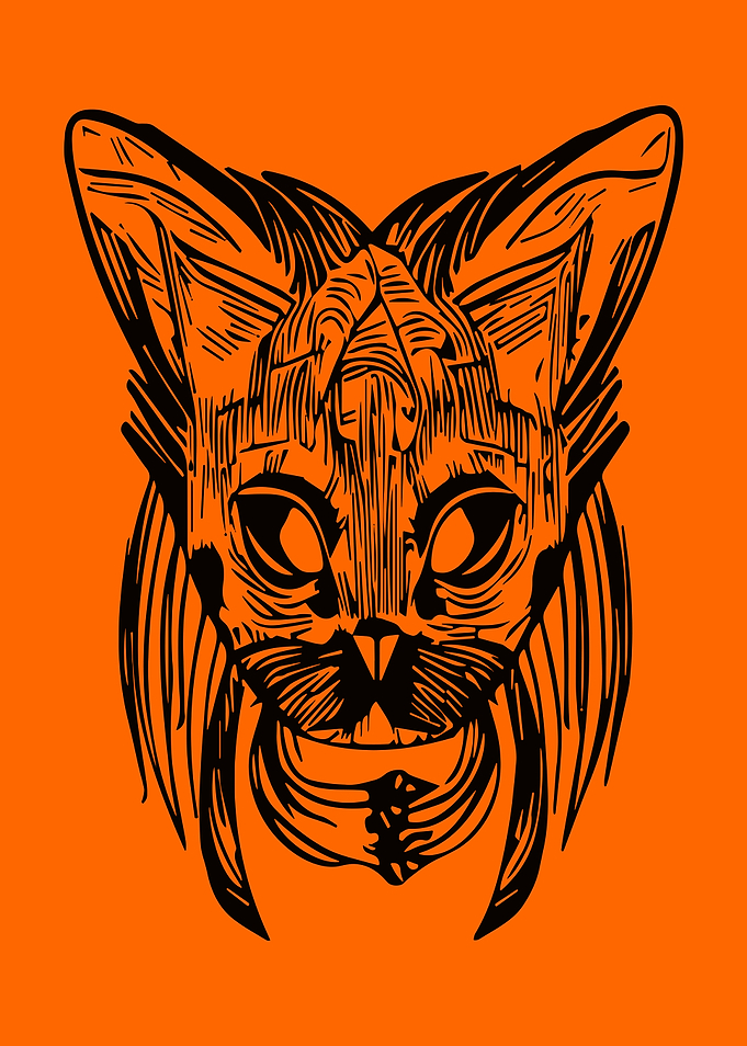 CAT TRIBAL TATTOO
