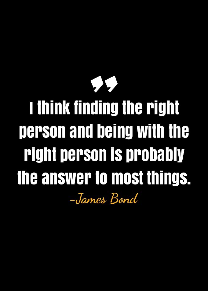 James Bond quote