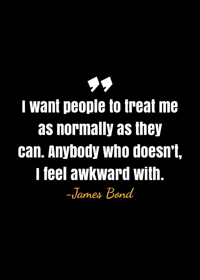 James Bond quote