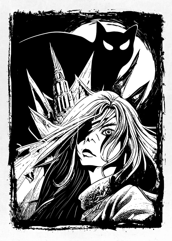 Witch and Cats