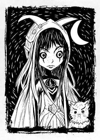 Witch and Cats