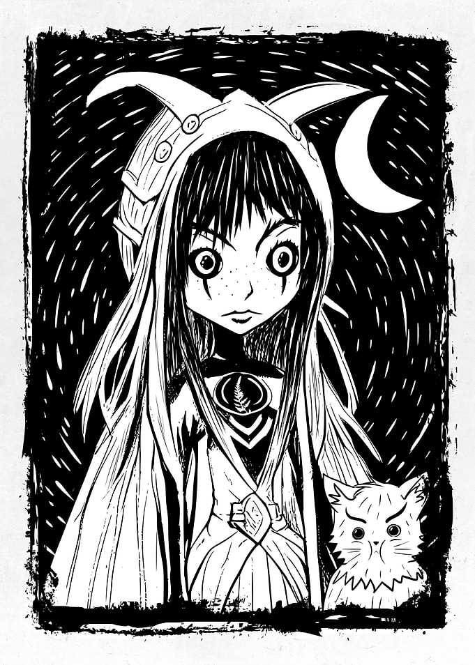 Witch and Cats