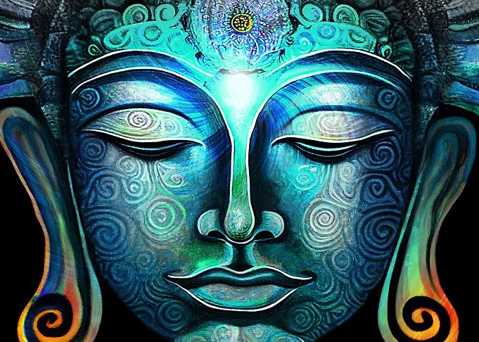 Buddha enlightenment art