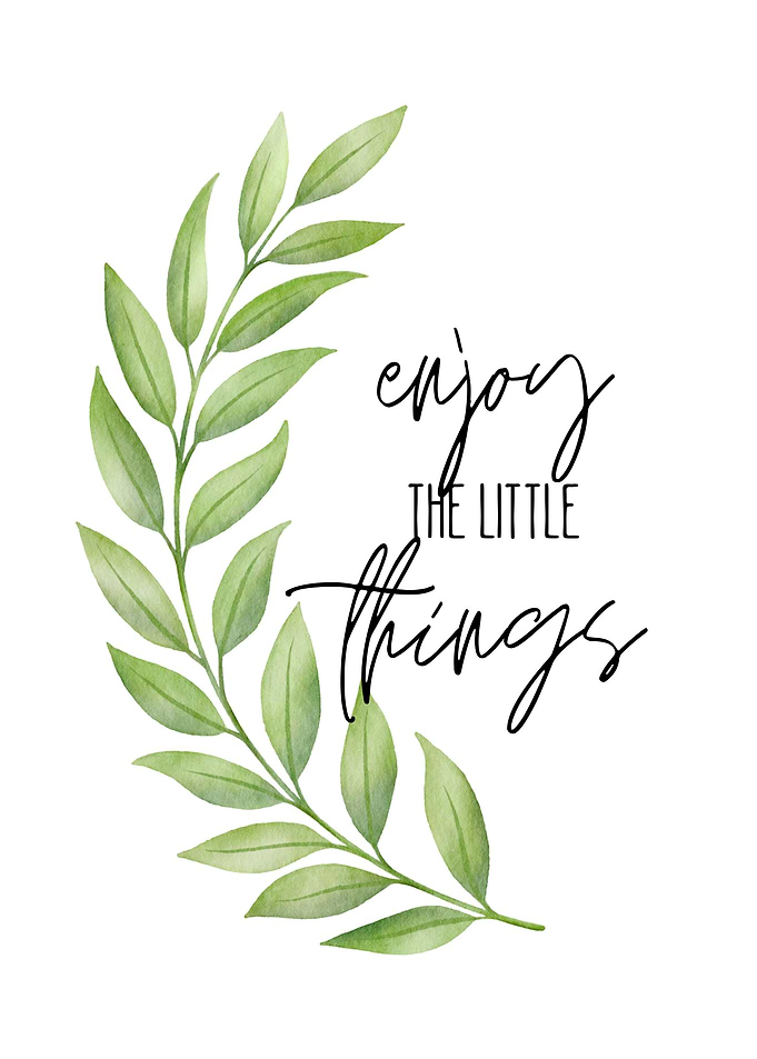 Enjoy The Little Things 1