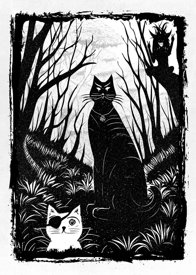 Witch and Cats