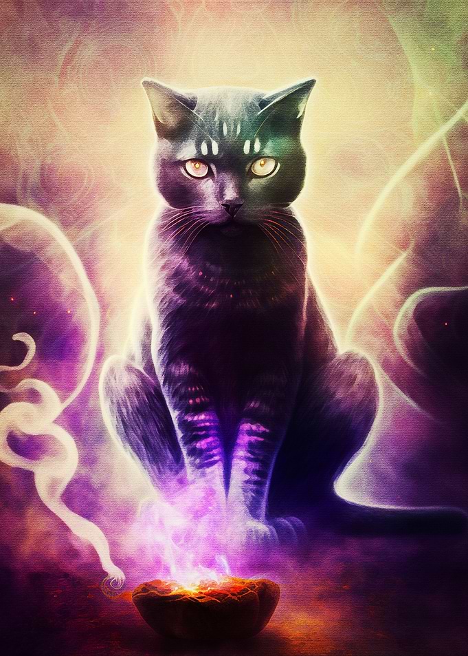 spiritual healer cat
