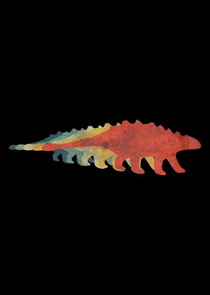 ANKYLOSAURUS Retro Vintage