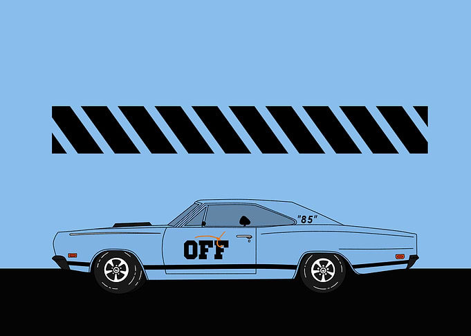 car blue hype