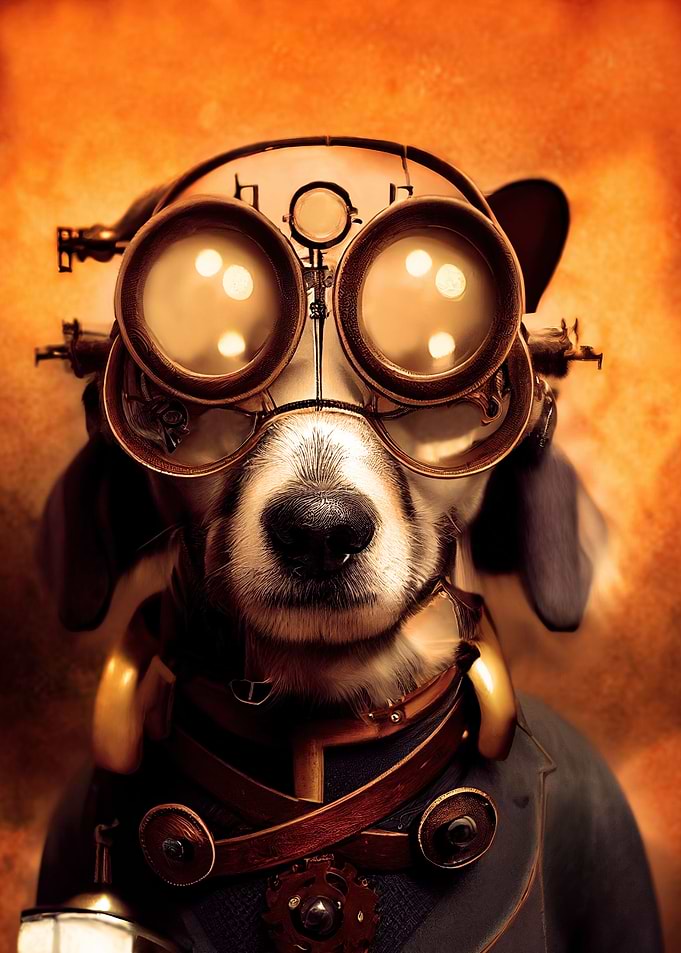 Cyberpunk dog