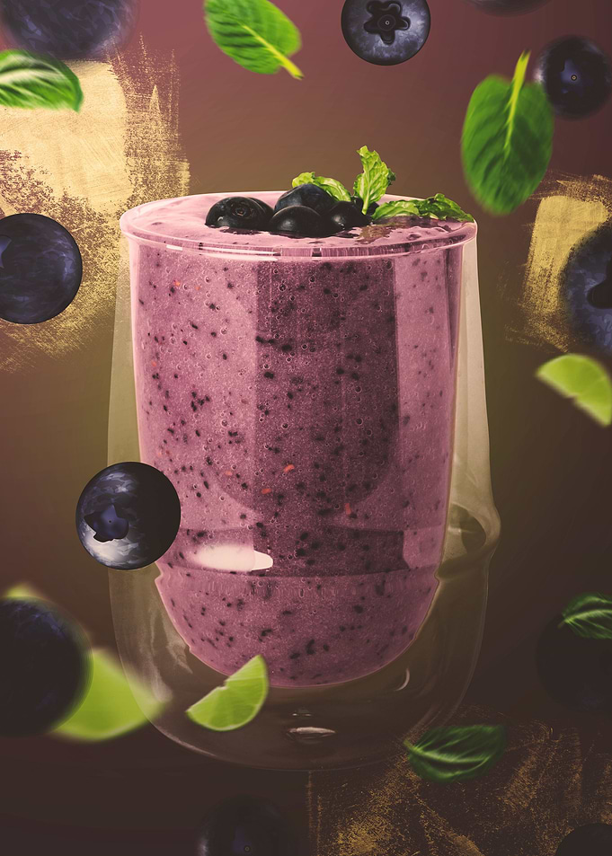 Fresh Blueberry Cocktail