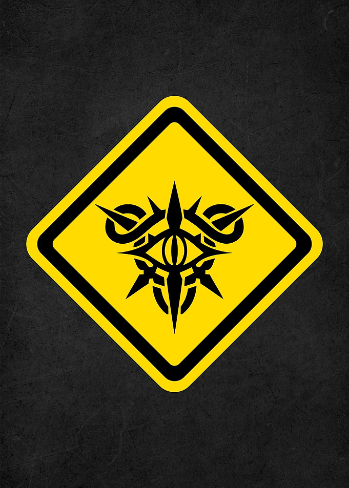 road sign warning