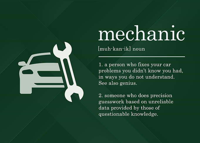 Funny Mechanic Definition