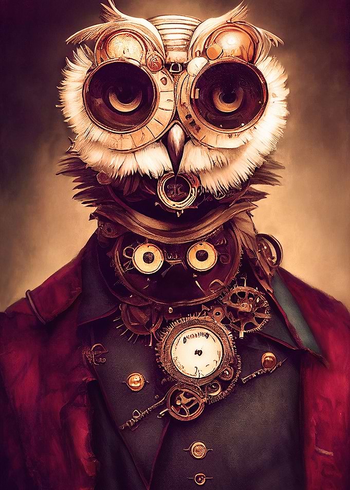 Cyberpunk Owl