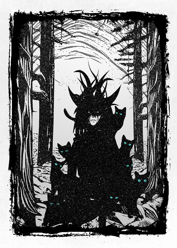 Witch and Cats