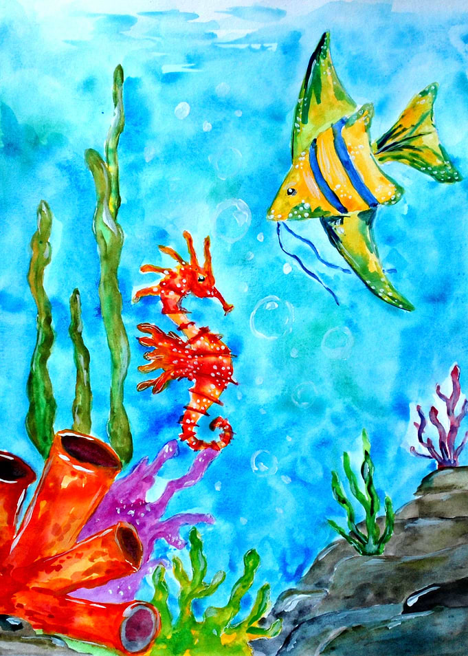 Seahorse and Fish Buddies