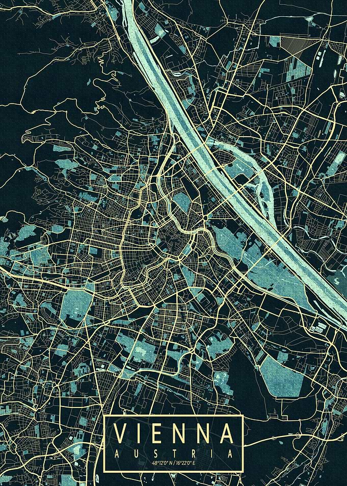 Vienna City Map Summer