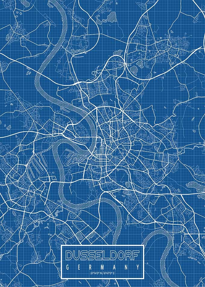 Dusseldorf Map Blueprint