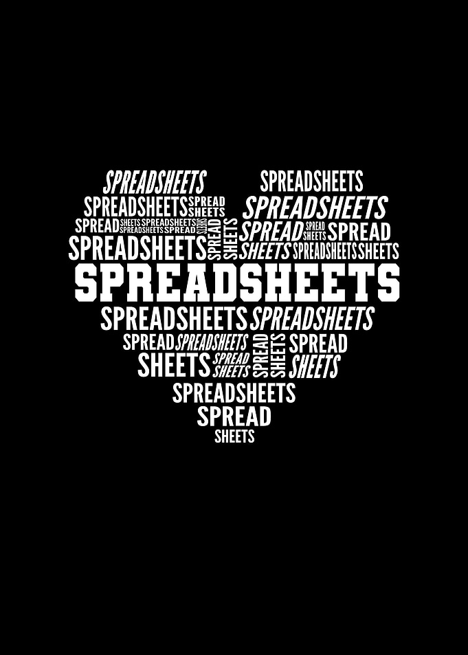 I Love Spreadsheets Heart