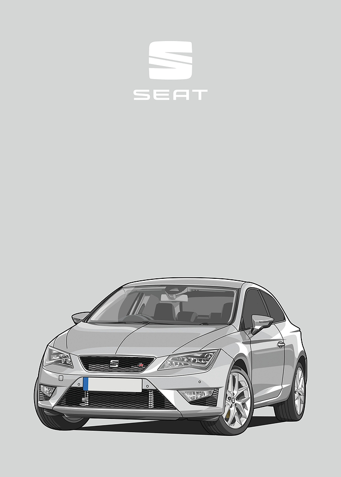 seat leon fr white