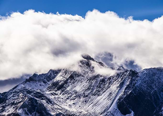 Cloudy mountain