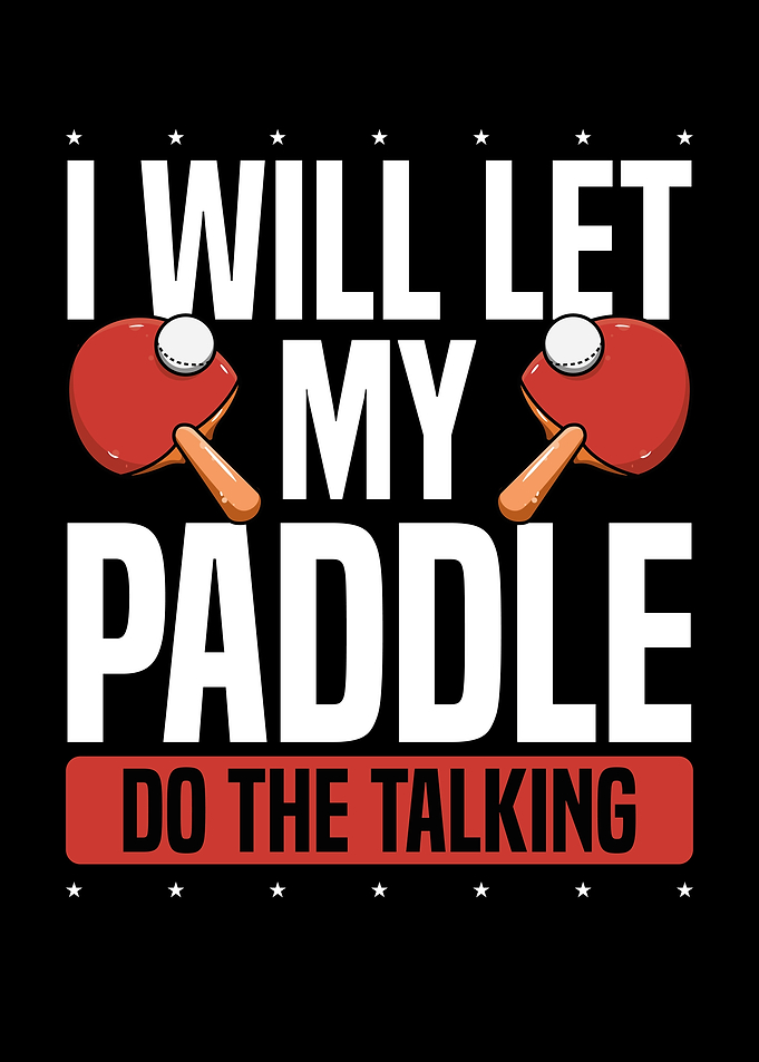 My table tennis paddle do