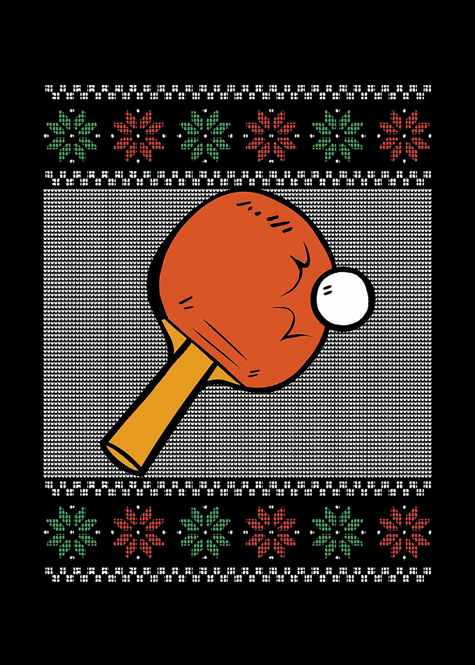 Snowflake table tennis pad