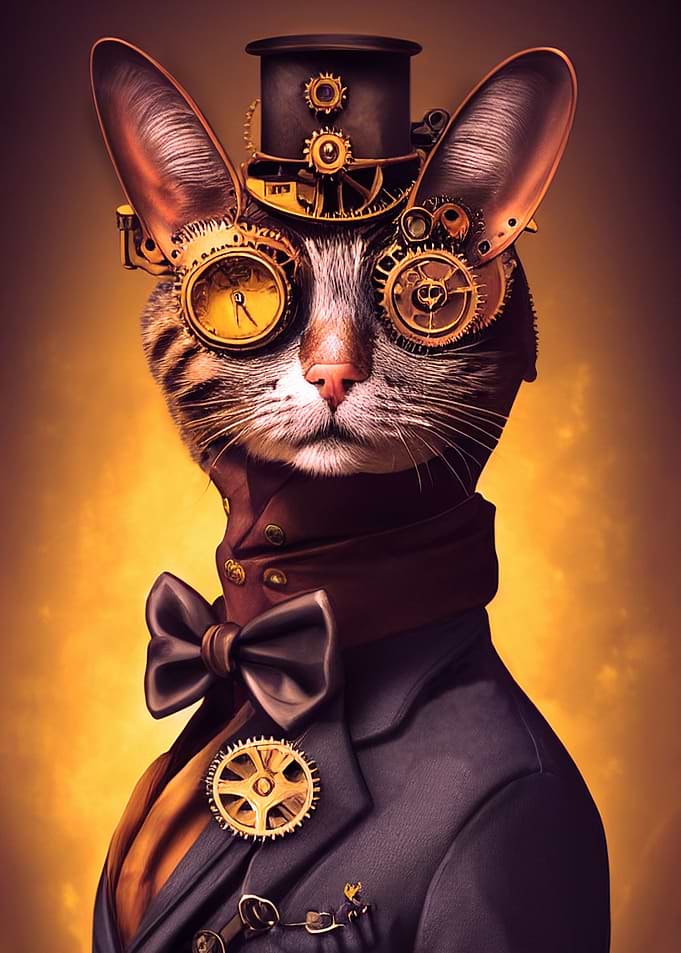 Cyberpunk cat