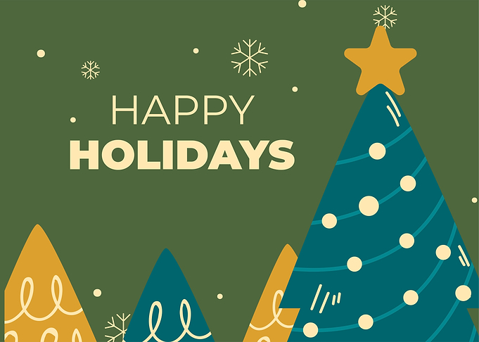 Happy Holidays Green