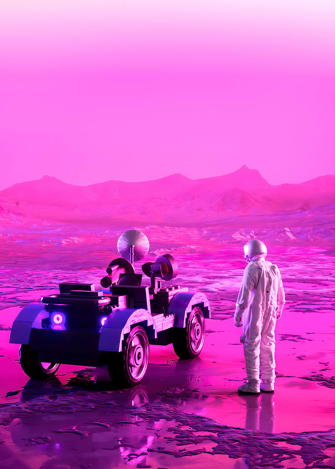 Astronaut and The Car