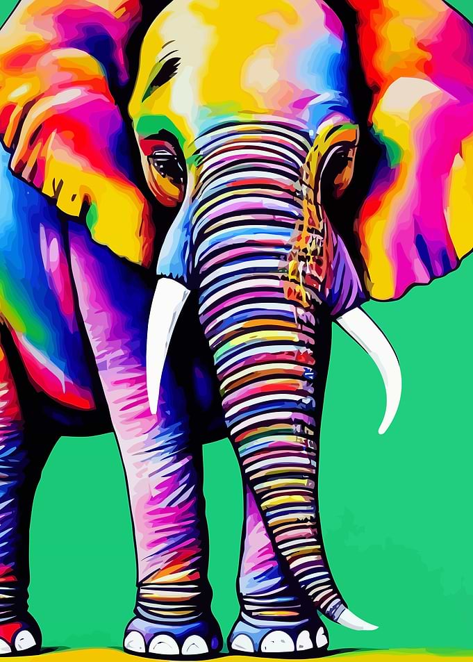 Pop Art Elephant