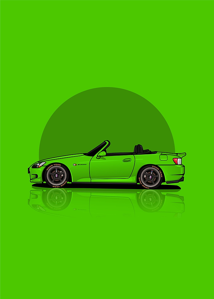 Art Car honda s2000 Green