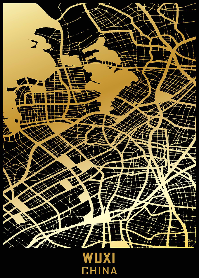 Wuxi China City Map